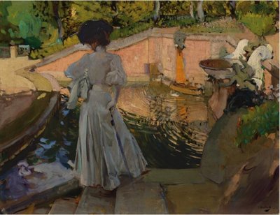 Maria Watching the Fish. Farm by Joaquín Sorolla